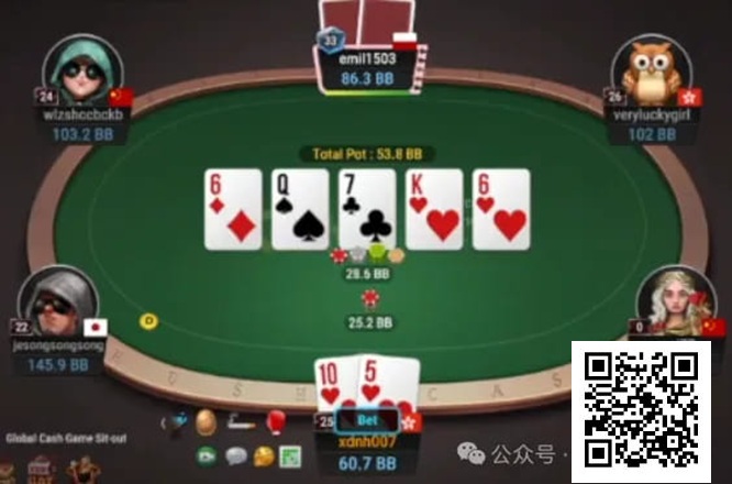 【DD扑克】牌局分析：开了第二枪就要开第三枪