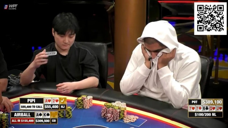 【DD扑克】赔率7:1，竟在6位数底池被空气牌逼得弃掉坚果同花！