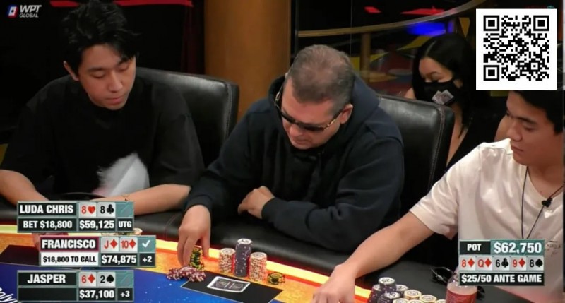 【DD扑克】四条不敌同花顺！Hustler Casino Live诞生19万巨额彩池，Chris Chen这手牌太惨了！