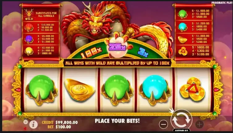 【DD扑克】大发娱乐全新巨作《金龙吐珠》——巨龙守护，财富绽放