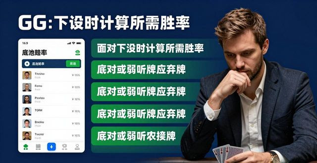 【DD扑克】大发扑克实战攻略:位置优势与底池控制,新手稳定盈利指南