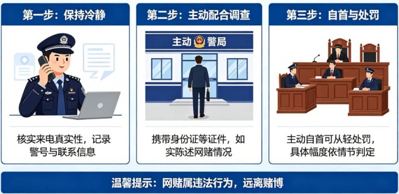 【DD扑克】网赌被警察打电话要求配合调查怎么办？自首能否从轻处罚全面解析