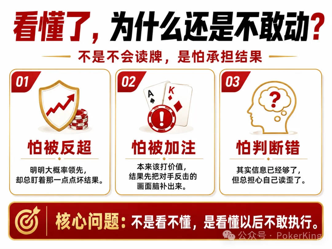 【DD扑克】看穿范围却不敢动?你不是没读懂牌,只是被恐惧按住了手