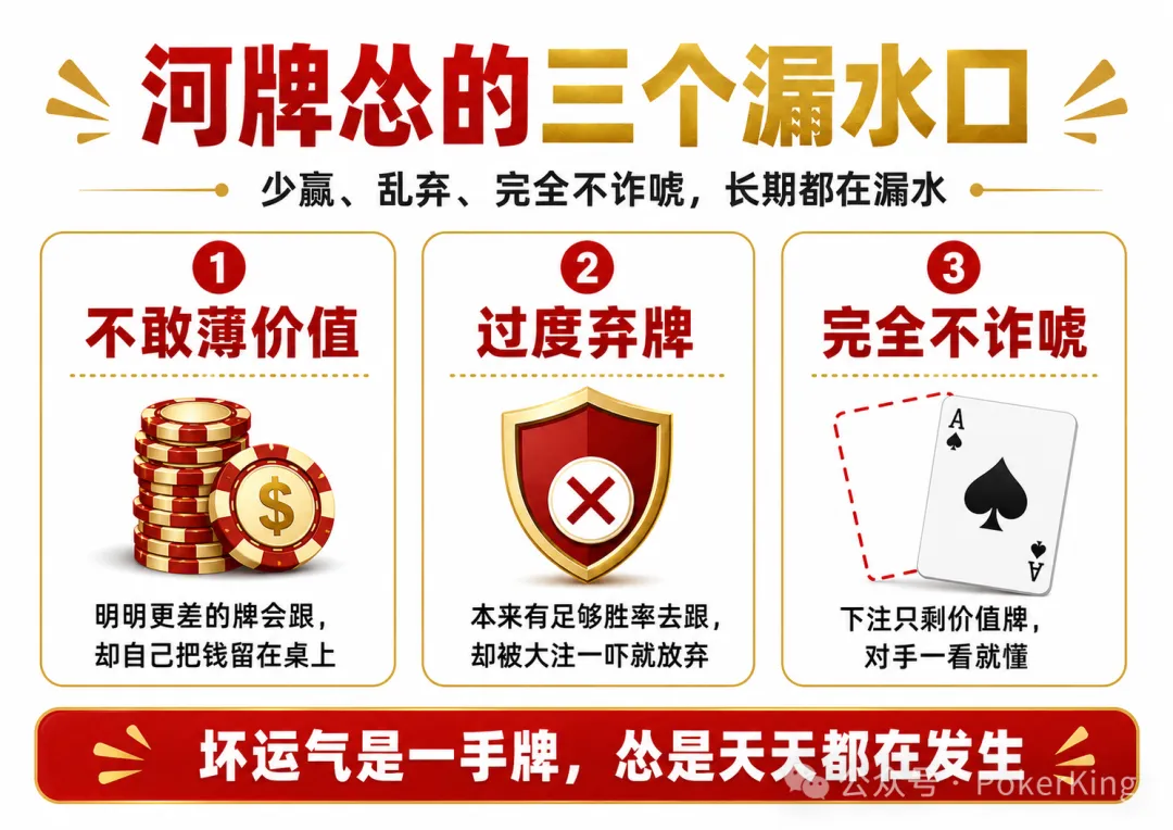 【DD扑克】河牌“怂了”:你明明看见了价值,却没敢下注