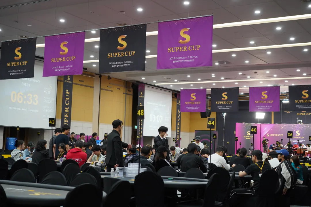 【DD扑克】Super CUP釜山站|主赛共599人次参赛75人晋级;中日韩马四地扑克精英与跨界名人齐聚慈善邀请赛