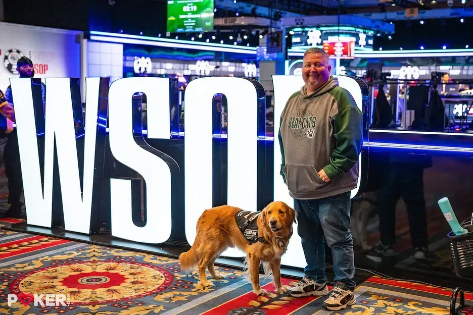 【DD扑克】带着金毛打WSOP?“没有它,我可能会死在牌桌上”
