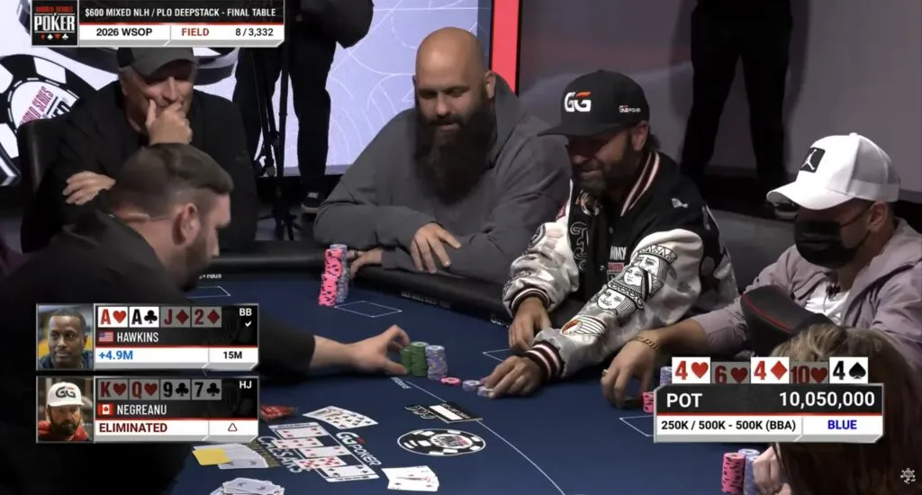 【DD扑克】2026 WSOP快评:600刀混搭赛变成“修罗场”,丹牛撞上霍金斯,葫芦收服同花