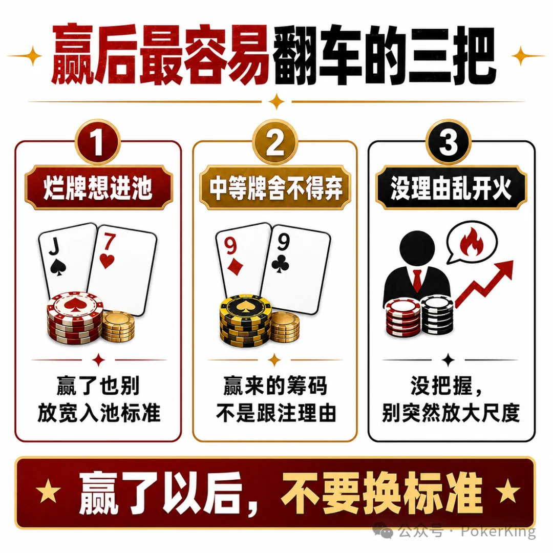 【DD扑克】赢钱后的“隐形上头”:比输钱更危险的,是你开始追感觉