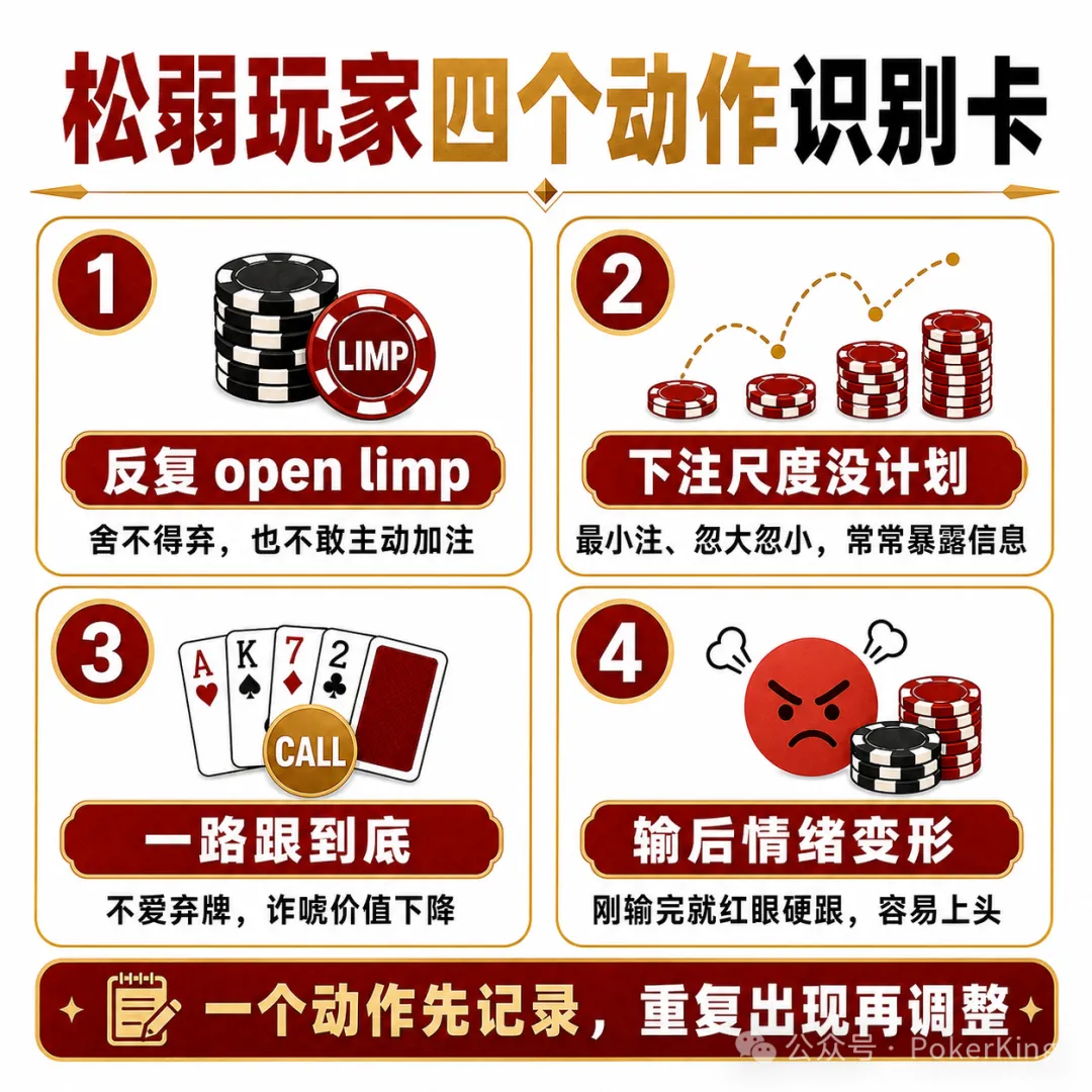 【DD扑克】坐上牌桌,先别急着看牌:四个信号帮你识别桌上的“目标玩家”