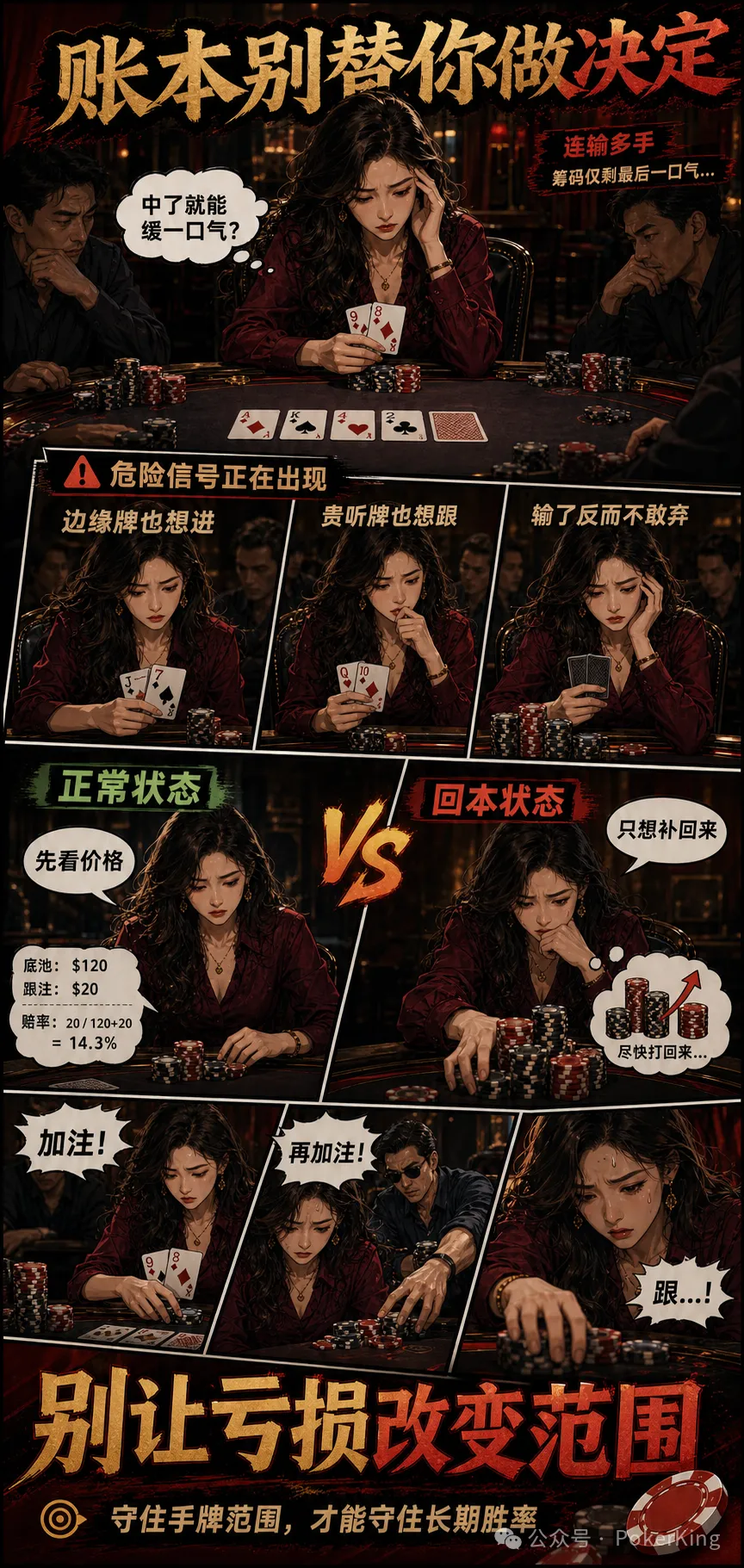 【DD扑克】连输时最危险的三件事:别让“今晚必须追回来”替你做决定