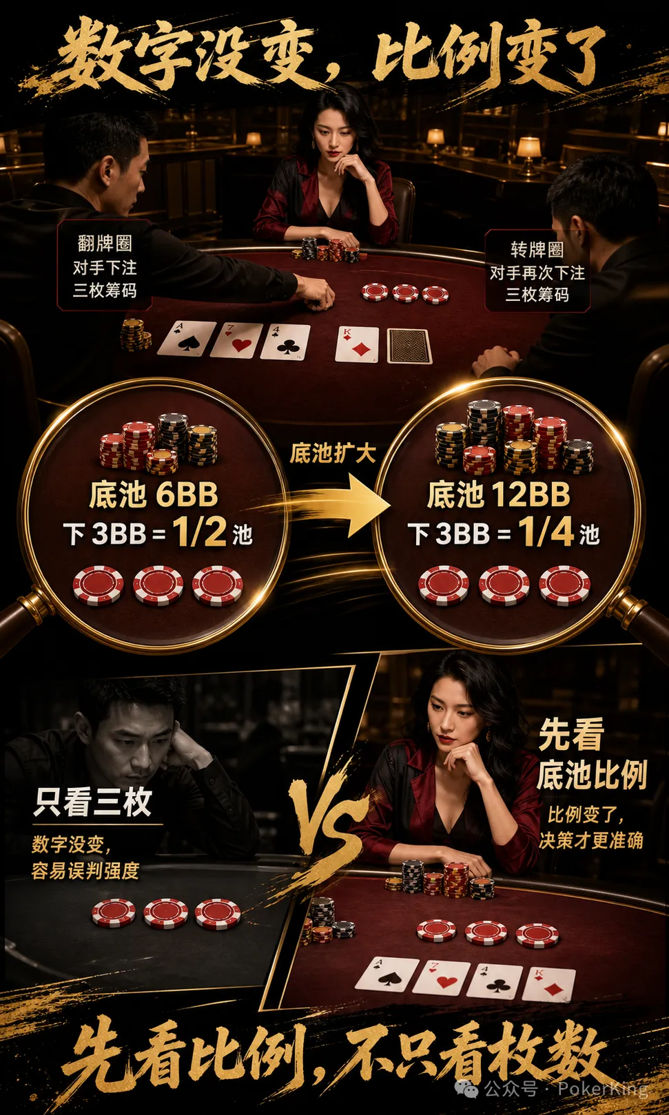 【DD扑克】翻牌转牌同一个数,是“稳”还是“弱”?先查局面变没变