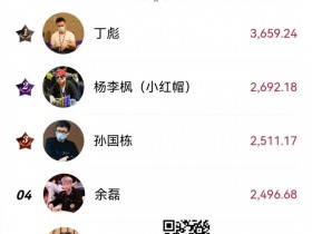 【DD扑克】中扑榜盘点:超豪赛助力丁彪横扫三大榜单遥遥领先!11月份赛事进入年末爆发期!