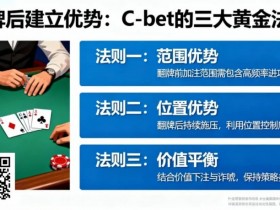 【DD扑克】如何在翻牌后建立优势?C-bet的三大黄金法则
