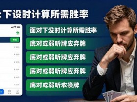 【DD扑克】大发扑克实战攻略:位置优势与底池控制,新手稳定盈利指南